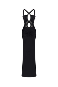 Medusa Dress in Obsidienne NØIR