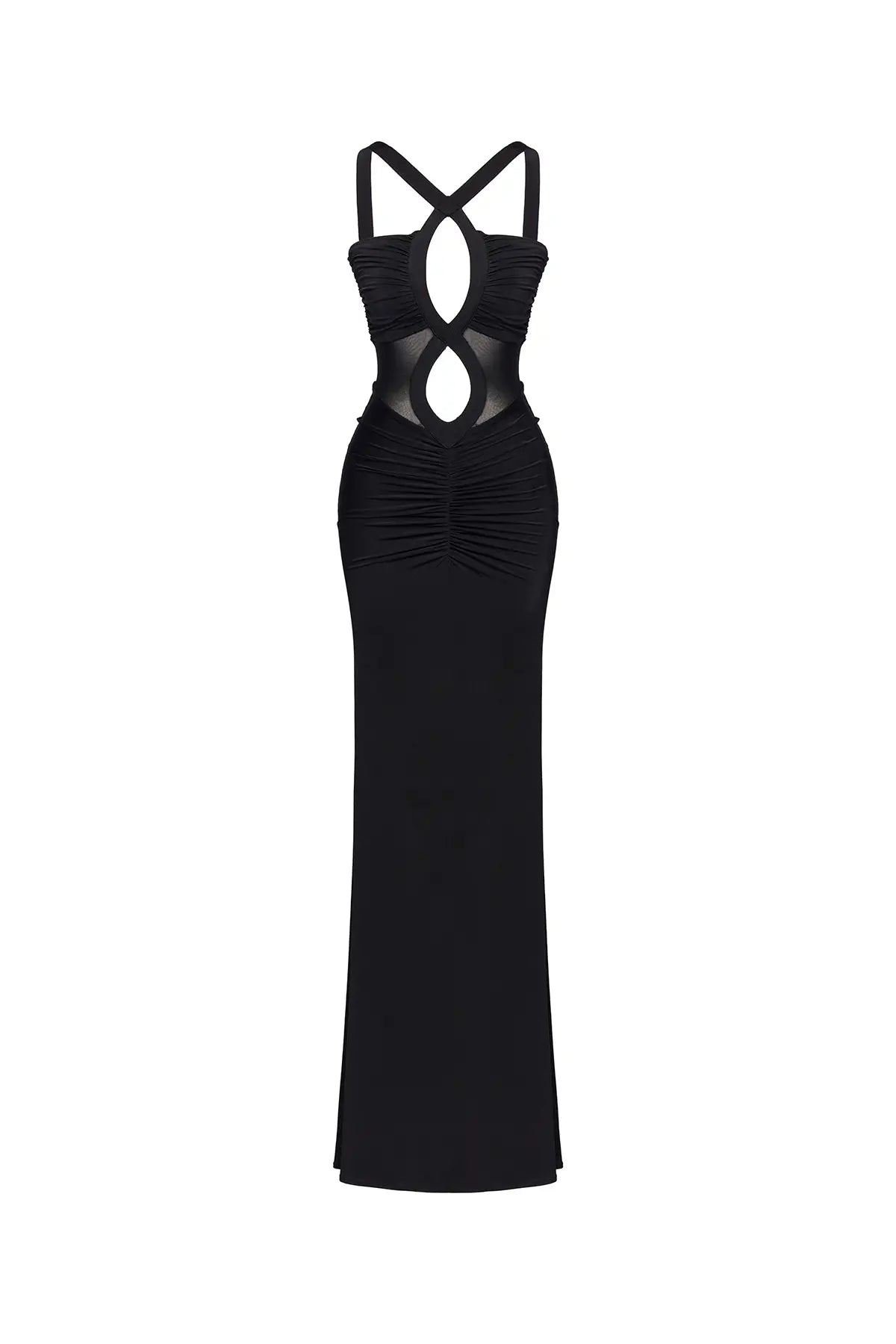 Medusa Dress in Obsidienne NØIR