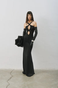 Medusa Dress in Obsidienne NØIR