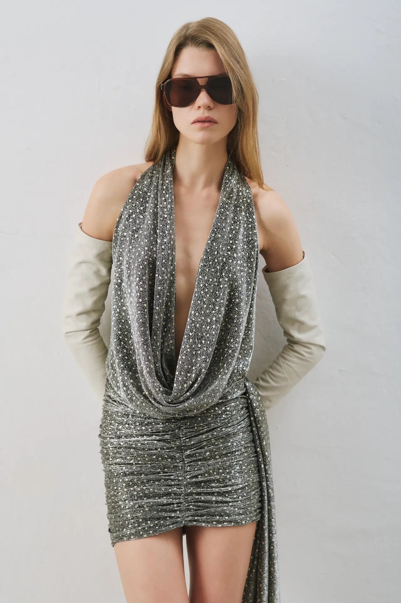Riri in Silver Cadilac